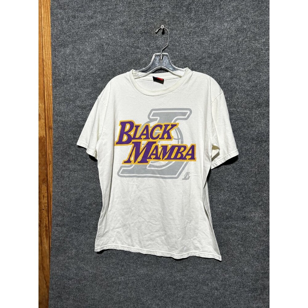 Los Angeles Lakers Shirt Mens Medium NBA Basketball Kobe Bryant Black Mamba